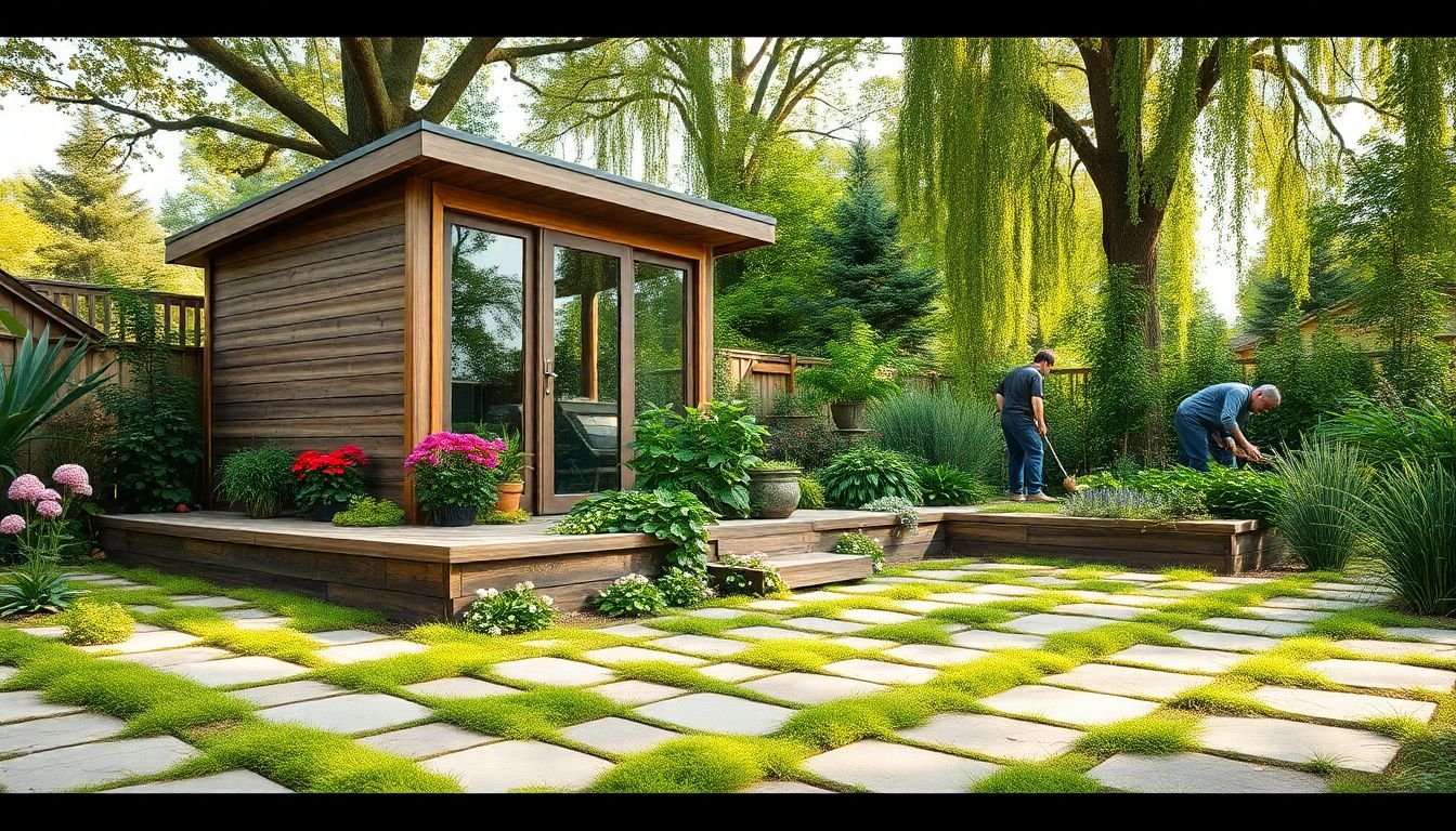 Garden-Integrated Shed Bases