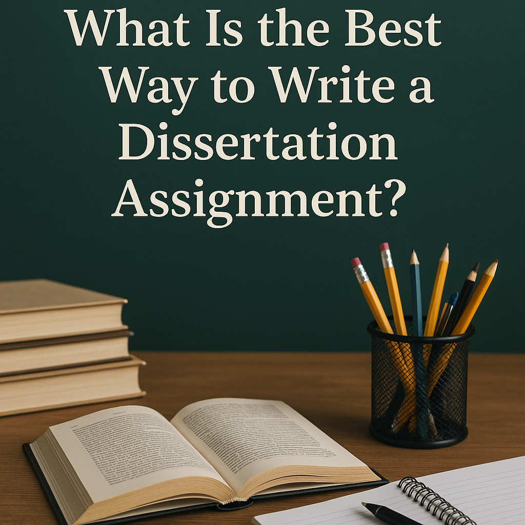 What Is the Best Way to Write a Dissertation Assignment?