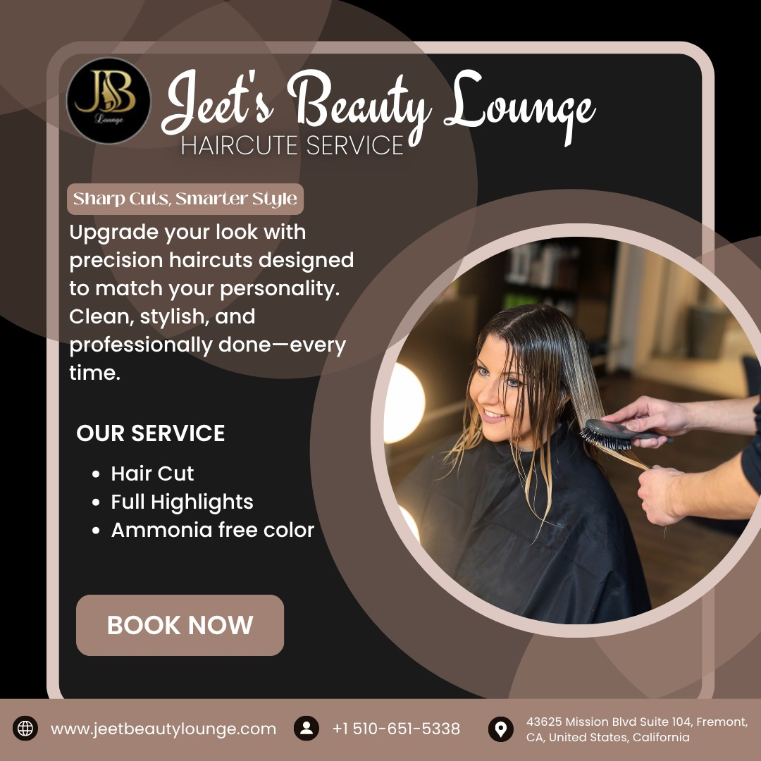 Transform Your Look at Jeet’s Beauty Lounge – Stunning Haircuts & Colors