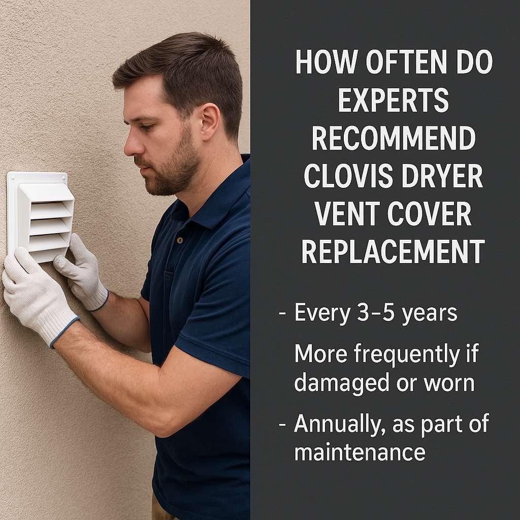 How Often Do Experts Recommend Clovis Dryer Vent Cover Replacement