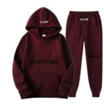Essentials Tracksuit Men Maroon