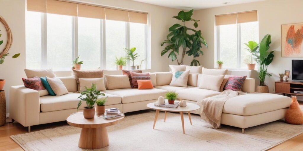 Living Room with Home Furniture