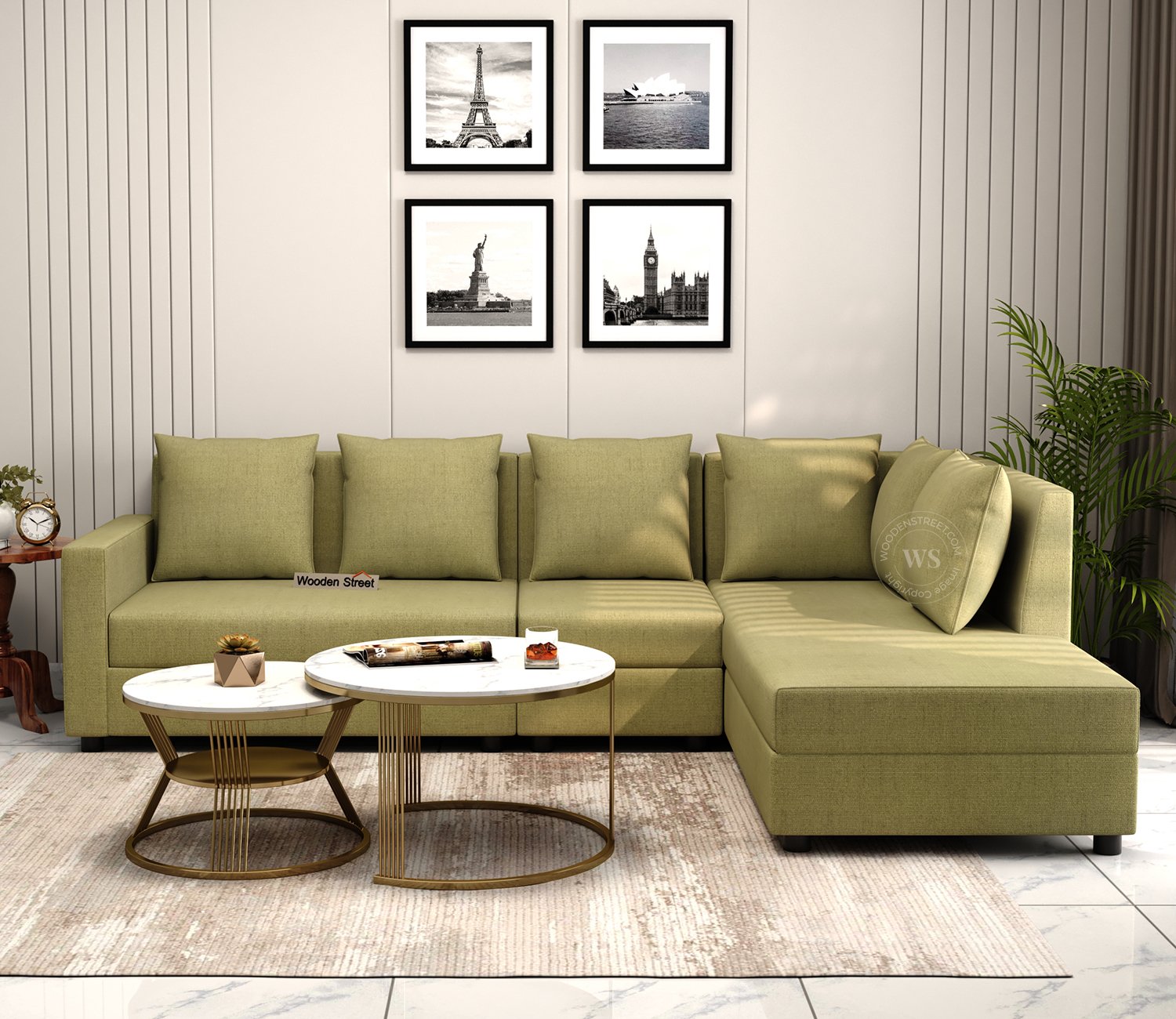 l shape sofa design from wooden street
