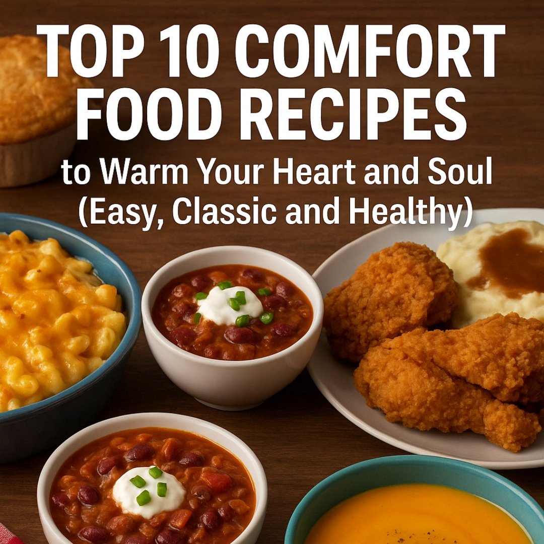 Top 10 Comfort Food Recipes to Warm Your Heart and Soul (Easy, Classic and Healthy)