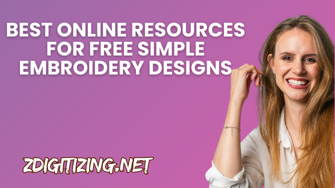 Best Online Resources for Free Simple Embroidery Designs