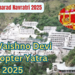 View of Vaishno Devi shrine from the helicopter ride of Vaishno Devi yatra