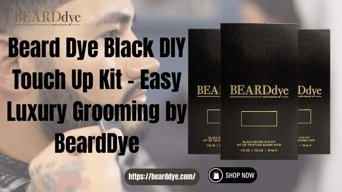 Beard Dye Black DIY Touch Up Kit