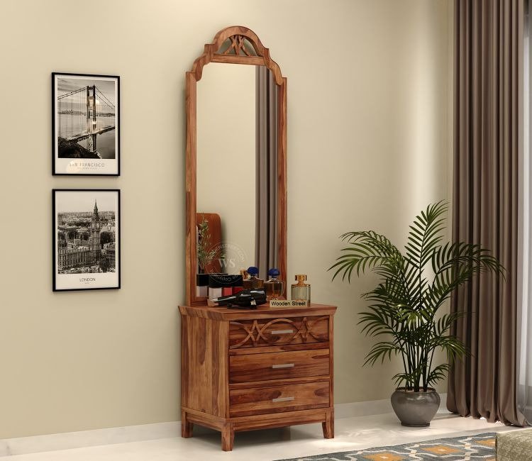 dressing table with mirror