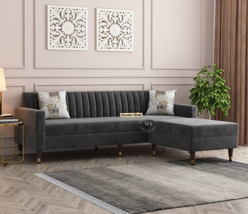 buy l shape sofa design from wooden street