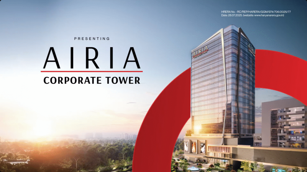 Reach Airia Corporate Tower Gurgaon – Premium Grade A Office Spaces on Sohna Road