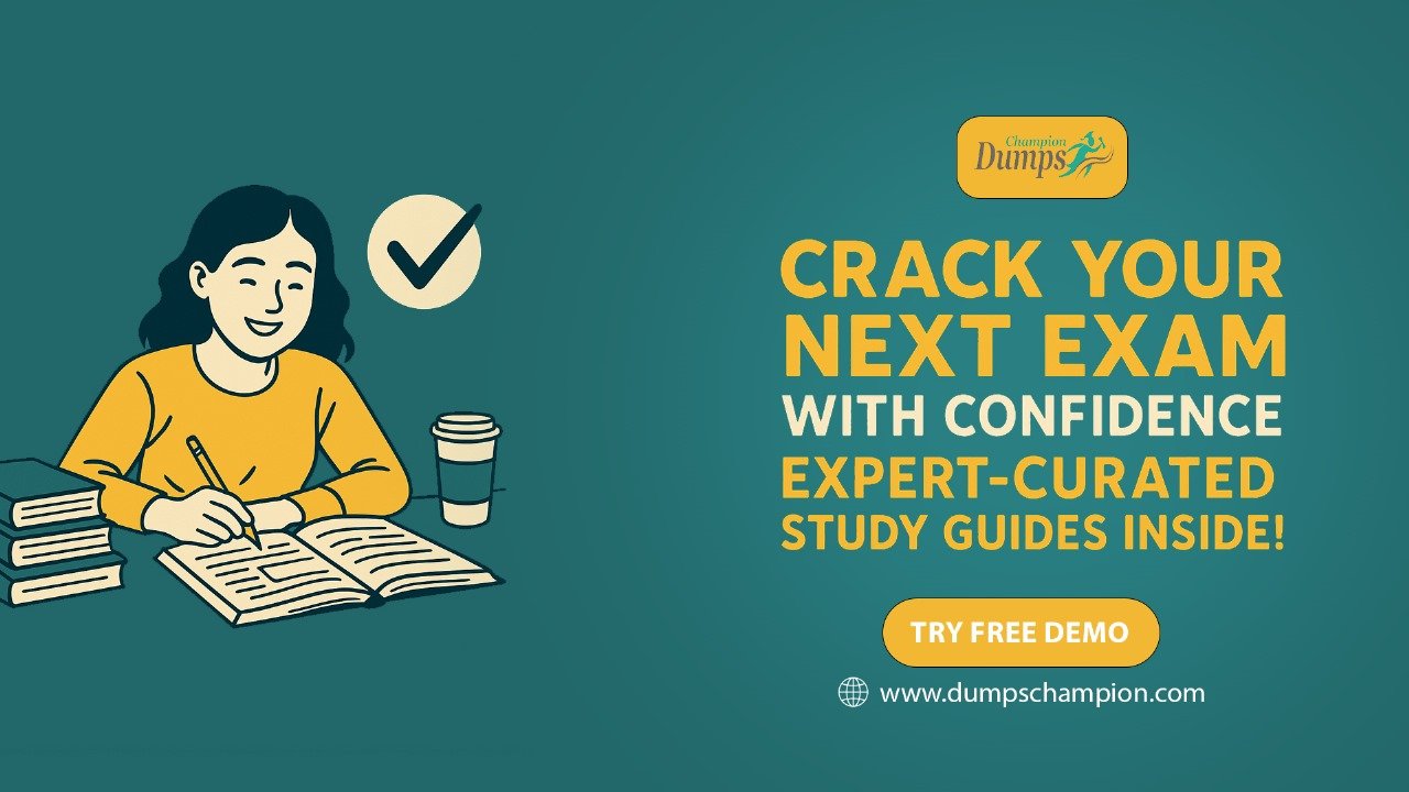 Real Exam Questions by Dumps Champions to Pass Faster