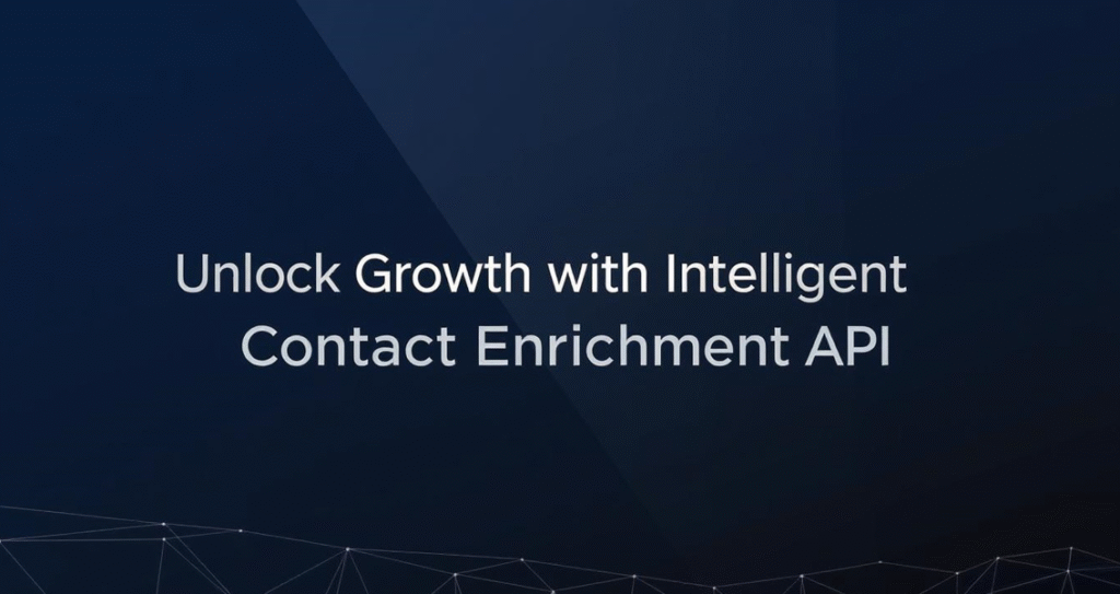 Intelligent Contact Enrichment API