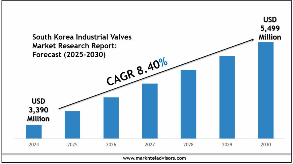 South Korea Industrial Valves Market 2030: Size, Growth Drivers & Competitive Landscape