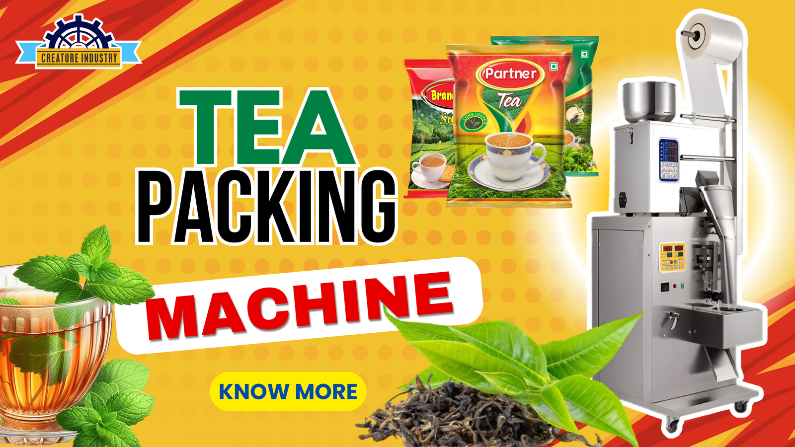 Creature Industry: Leading Tea Bag Packing Machine Manufacturer in India