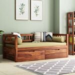 diwan bed design from wooden street