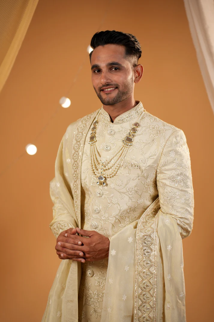 Golden Sherwani