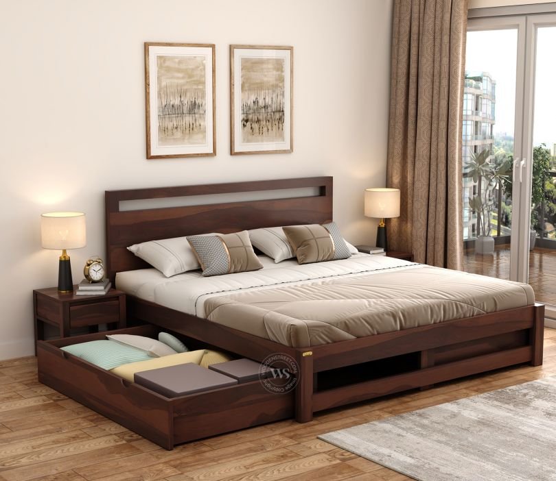 bed design from wooden street