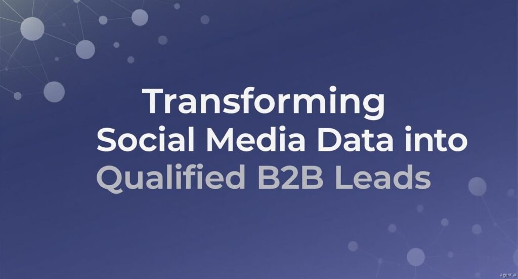 Transforming Social Media Data into Qualified B2B Leads