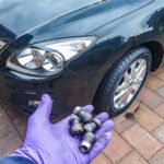 wheel locking nut removal